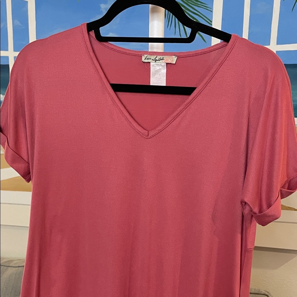 Love Squared Pink V-Neck Maxi Dress